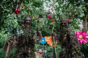 stilt walking trees