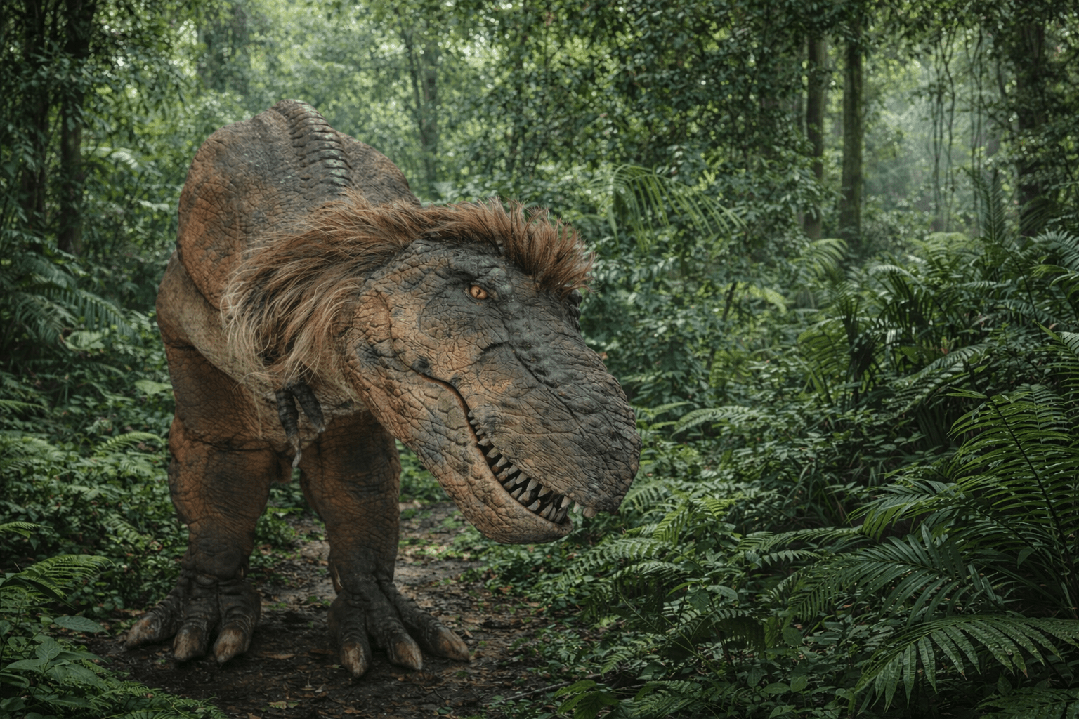Hire an animatronic roaming dinosaur